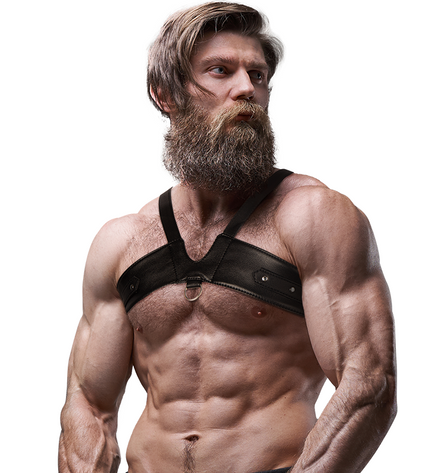 FETISH SUBMISSIVE ATTITUDE - HARNAIS DE POITRINE EN ÉCO-CUIR POUR HOMMES BRIGADE by FETISH SUBMISSIVE ATTITUDE