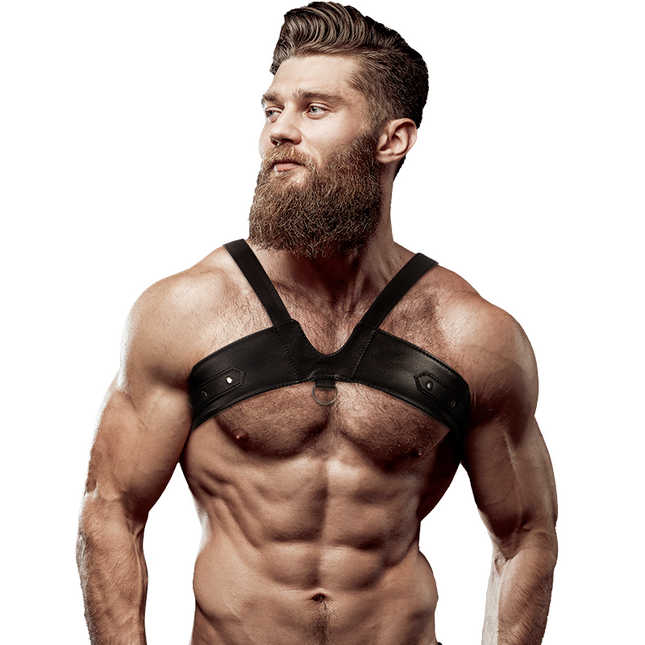 FETISH SUBMISSIVE ATTITUDE - HARNAIS DE POITRINE EN ÉCO-CUIR POUR HOMMES BRIGADE by FETISH SUBMISSIVE ATTITUDE