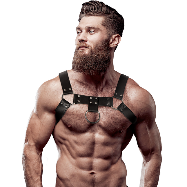 FETISH SUBMISSIVE ATTITUDE - HARNAIS DE POITRINE EN ÉCO-CUIR POUR HOMMES by FETISH SUBMISSIVE ATTITUDE