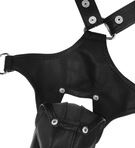 FETISH SUBMISSIVE ATTITUDE - HARNAIS JOCK STRAP EN CUIR ÉCOLOGIQUE POUR HOMMES by FETISH SUBMISSIVE ATTITUDE