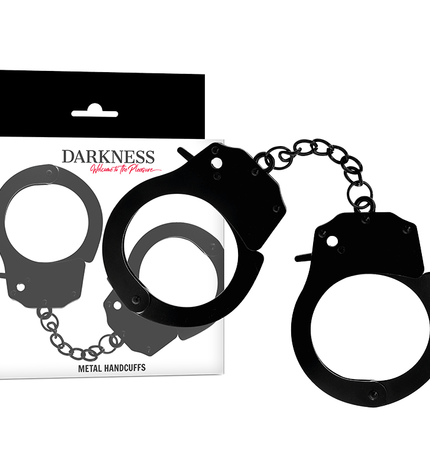 DARKNESS - MENOTTES EN MÉTAL POUR MAINS NOIRES by DARKNESS BONDAGE