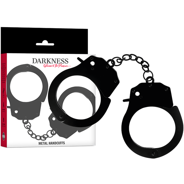 DARKNESS - MENOTTES EN MÉTAL POUR MAINS NOIRES by DARKNESS BONDAGE
