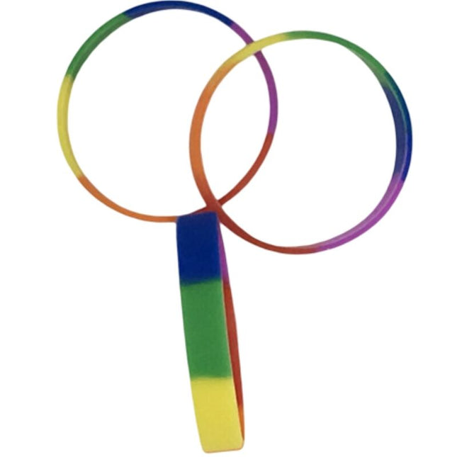 PRIDE - BRACELET EN SILICONE DRAPEAU LGBT by PRIDE
