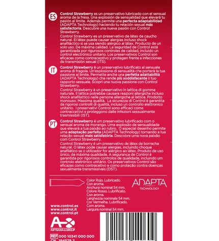 CONTROL - ADAPTATION FRAISE 12 UNITÉS by CONTROL CONDOMS