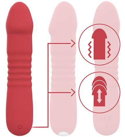 INTENSE - JUNI UP & DOWN 10 VIBRATIONS ROUGES by INTENSE HIGH TECH