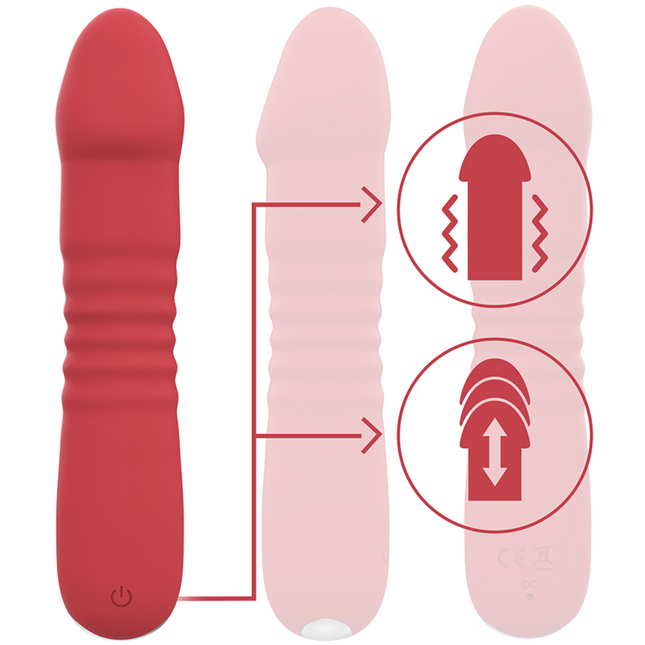 INTENSE - JUNI UP & DOWN 10 VIBRATIONS ROUGES by INTENSE HIGH TECH