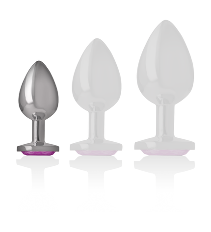INTENSE - PLUG ANAL EN MÉTAL ALUMINIUM COEUR ROSE TAILLE S by INTENSE ANAL TOYS