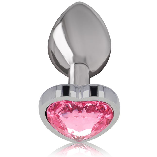 INTENSE - PLUG ANAL EN MÉTAL ALUMINIUM COEUR ROSE TAILLE S by INTENSE ANAL TOYS