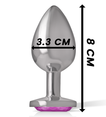 INTENSE - PLUG ANAL EN MÉTAL ALUMINIUM COEUR ROSE TAILLE M by INTENSE ANAL TOYS