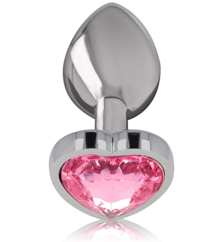 INTENSE - PLUG ANAL EN MÉTAL ALUMINIUM COEUR ROSE TAILLE L by INTENSE ANAL TOYS