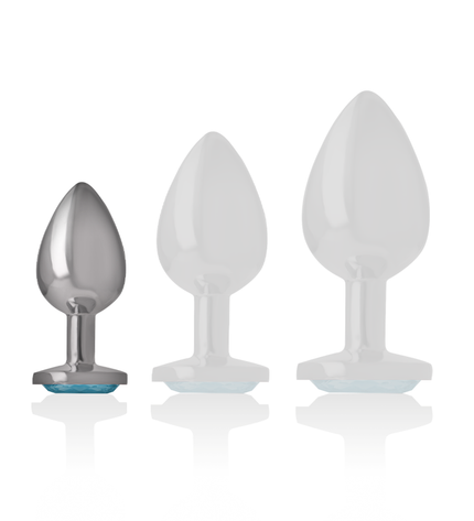 INTENSE - PLUG ANAL MÉTAL ALUMINIUM COEUR BLEU TAILLE S by INTENSE ANAL TOYS