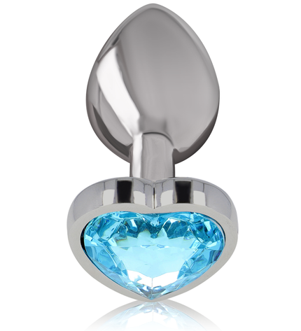 INTENSE - PLUG ANAL MÉTAL ALUMINIUM COEUR BLEU TAILLE S by INTENSE ANAL TOYS