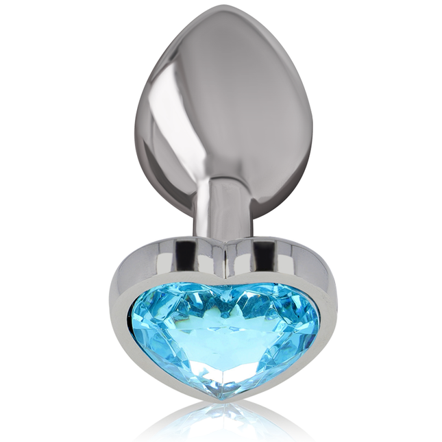 INTENSE - PLUG ANAL MÉTAL ALUMINIUM COEUR BLEU TAILLE L by INTENSE ANAL TOYS