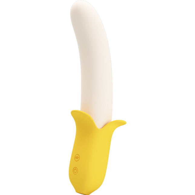 PRETTY LOVE - BANANA GEEK SUPER POWER 7 VIBRATIONS UP&DOWN SILICONE NOIR by PRETTY LOVE