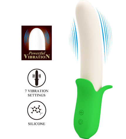 PRETTY LOVE - BANANA KNIGHT SUPER PUISSANCE 7 VIBRATIONS EN SILICONE by PRETTY LOVE