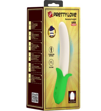 PRETTY LOVE - BANANA KNIGHT SUPER PUISSANCE 7 VIBRATIONS EN SILICONE by PRETTY LOVE