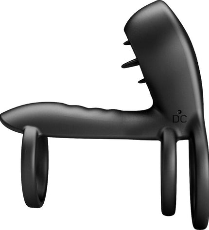 PRETTY LOVE - GAINE PÉNIS JAMMY 12 VIBRATIONS AVEC LANGUE EN SILICONE RECHARGEABLE by PRETTY LOVE MALE