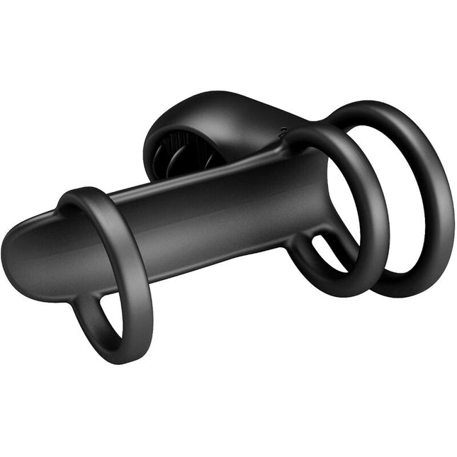 PRETTY LOVE - GAINE PÉNIS JAMMY 12 VIBRATIONS AVEC LANGUE EN SILICONE RECHARGEABLE by PRETTY LOVE MALE