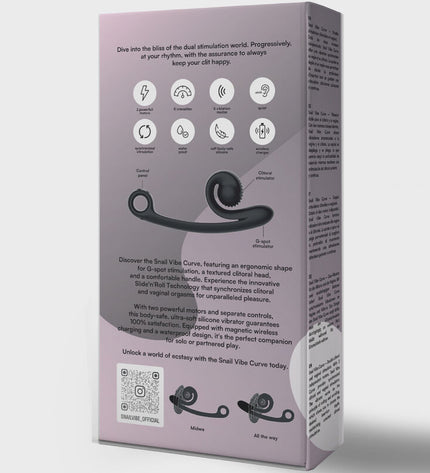 SNAIL VIBE - VIBRATEUR COURBE NOIR by SNAIL VIBE