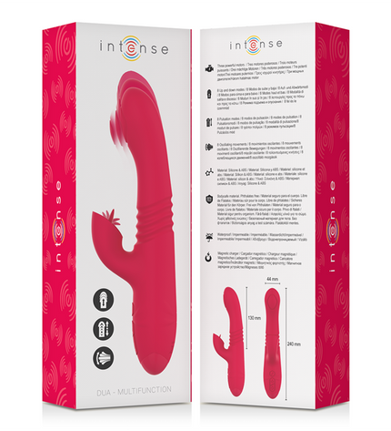 INTENSE - VIBRATEUR UP & DOWN RECHARGEABLE MULTIFONCTION DUA AVEC LANGUE ROUGE by INTENSE HIGH TECH