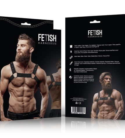 FETISH SUBMISSIVE ATTITUDE - HARNAIS DE SPORT RÉGLABLE EN NÉOPRÈNE POUR HOMMES by FETISH SUBMISSIVE ATTITUDE