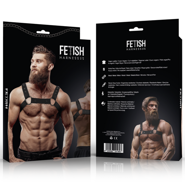 FETISH SUBMISSIVE ATTITUDE - HARNAIS DE SPORT RÉGLABLE EN NÉOPRÈNE POUR HOMMES by FETISH SUBMISSIVE ATTITUDE