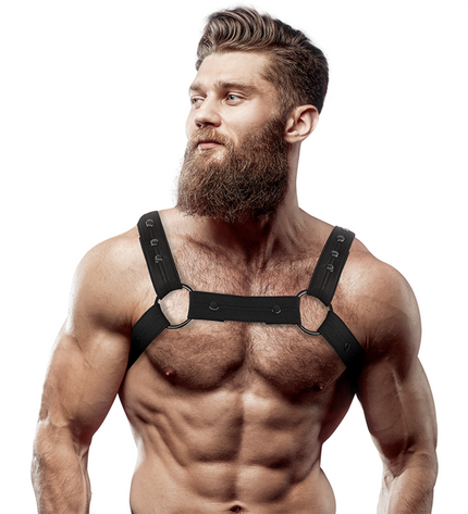 FETISH SUBMISSIVE ATTITUDE - HARNAIS DE SPORT RÉGLABLE EN NÉOPRÈNE POUR HOMMES by FETISH SUBMISSIVE ATTITUDE