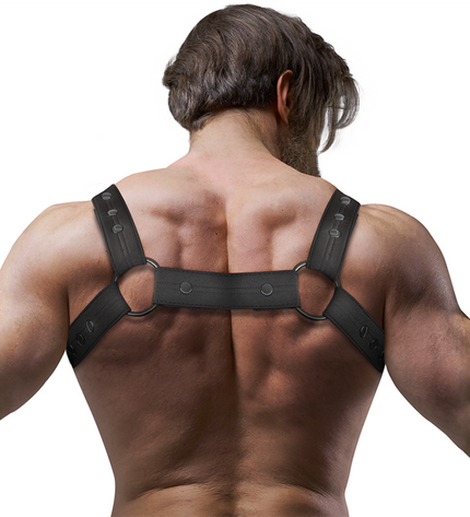 FETISH SUBMISSIVE ATTITUDE - HARNAIS DE SPORT RÉGLABLE EN NÉOPRÈNE POUR HOMMES by FETISH SUBMISSIVE ATTITUDE