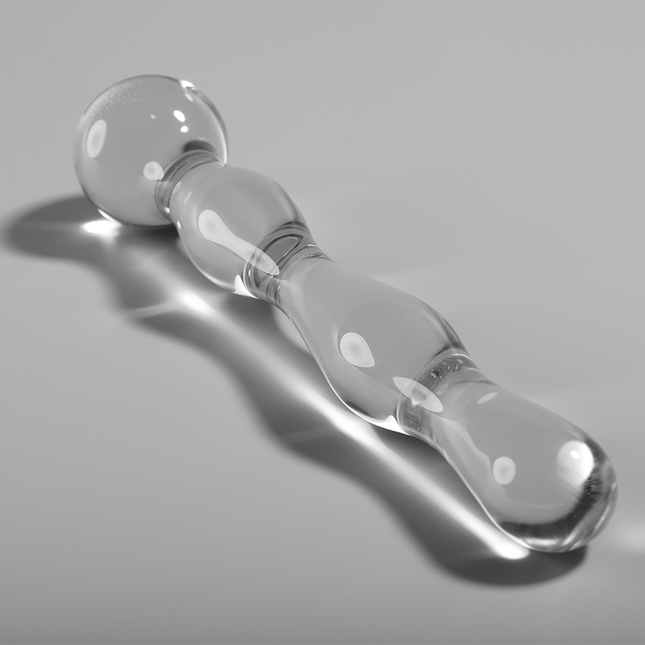 NEBULA SERIES BY IBIZA - MODÈLE 13 GODE EN VERRE BOROSILICATE CLAIR 18 CM -O- 3.5 CM by NEBULA SERIES BY IBIZA