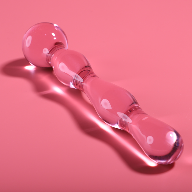 NEBULA SERIES BY IBIZA - MODÈLE 13 GODE EN VERRE BOROSILICATE CLAIR 18 CM -O- 3.5 CM by NEBULA SERIES BY IBIZA
