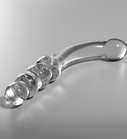NEBULA SERIES BY IBIZA - MODÈLE 14 GODE EN VERRE BOROSILICATE CLAIR 18.5 CM -O- 3 CM by NEBULA SERIES BY IBIZA