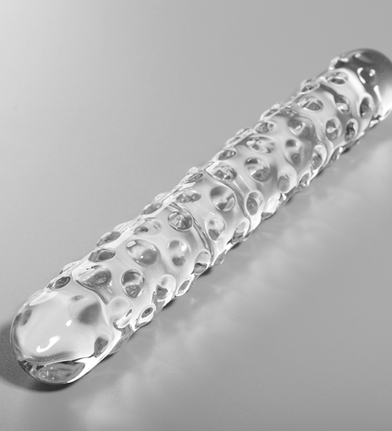 NEBULA SERIES BY IBIZA - MODÈLE 15 GODE EN VERRE BOROSILICATE CLAIR 18.5 CM -O- 3 CM by NEBULA SERIES BY IBIZA
