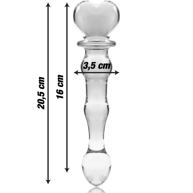 NEBULA SERIES BY IBIZA - MODÈLE 21 GODE EN VERRE BOROSILICATE CLAIR 20.5 CM -O- 3.5 CM by NEBULA SERIES BY IBIZA