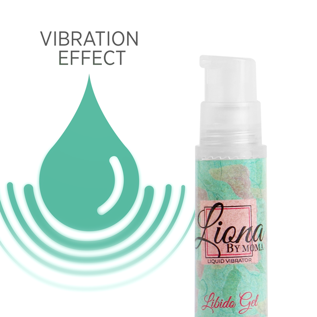 LIONA BY MOMA - VIBRATEUR LIQUIDE LIBIDO GEL 6 ML - Concombre Boutique