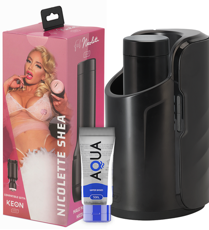 KIIROO - KEON + FEEL NICOLETTE SHEA STROKER + LUBRIFIANT DE QUALITÉ AQUA 50 ML by KIIROO