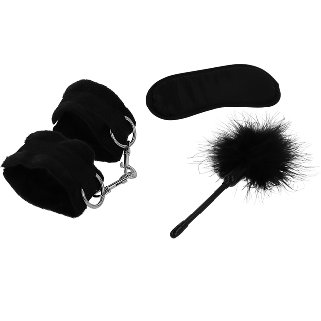 INTENSE - FETISH PLAYSET ÉROTIQUE 2 AVEC MENOTTES, MASQUE AVEUGLE ET TICKLER by INTENSE FETISH