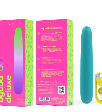 B SWISH - VIBRATEUR RECHARGEABLE B SWISH - BGOOD INFINITE DELUXE SILICONE BLEU by B SWISH