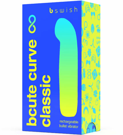 B SWISH - VIBRATEUR RECHARGEABLE BCUTE CURVE INFINITE CLASSIQUE BLEU SILICONE by B SWISH