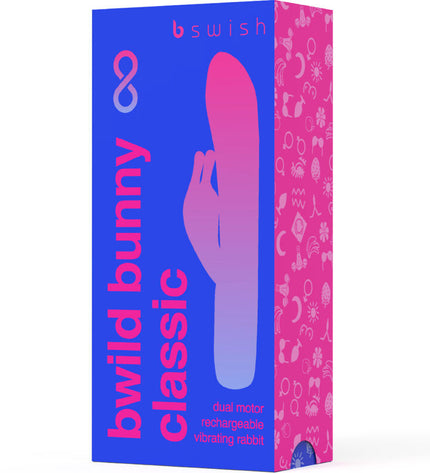 B SWISH - VIBRATEUR RECHARGEABLE CLASSIQUE BWILD BUNNY INFINITE SILICONE BLEU by B SWISH
