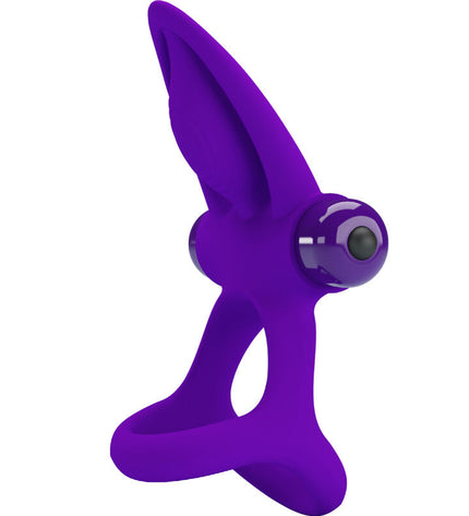 PRETTY LOVE - ANNEAU VIBRATEUR 10 VIBRATIONS SILICONE VIOLETTE by PRETTY LOVE MALE