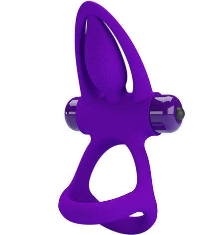 PRETTY LOVE - ANNEAU VIBRATEUR 10 VIBRATIONS SILICONE VIOLETTE by PRETTY LOVE MALE