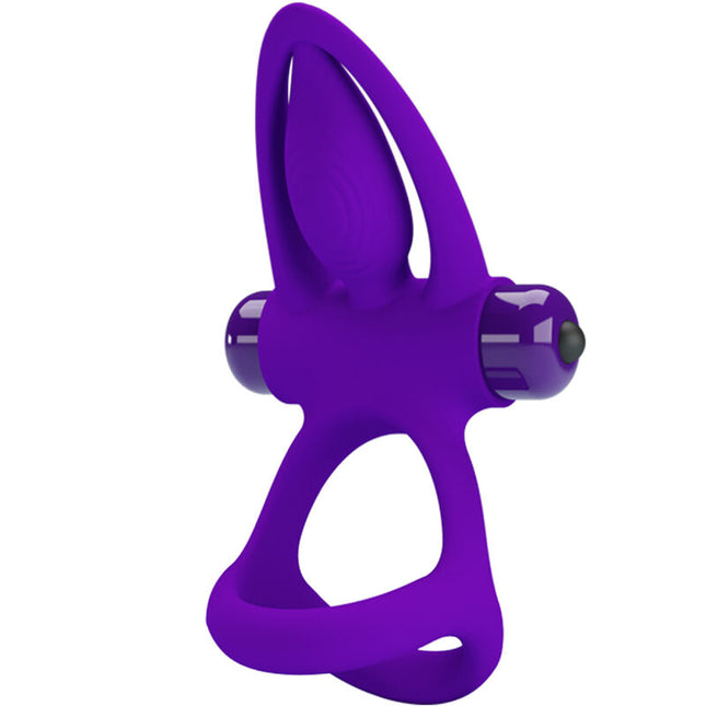 PRETTY LOVE - ANNEAU VIBRATEUR 10 VIBRATIONS SILICONE VIOLETTE by PRETTY LOVE MALE