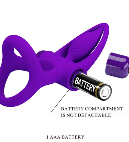 PRETTY LOVE - ANNEAU VIBRATEUR 10 VIBRATIONS SILICONE VIOLETTE by PRETTY LOVE MALE