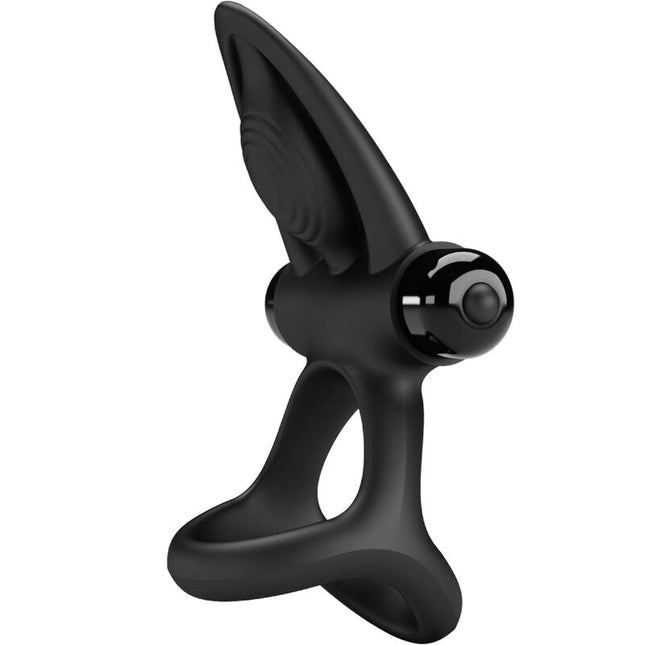 PRETTY LOVE - ANNEAU VIBRANT 10 VIBRATIONS SILICONE NOIR by PRETTY LOVE MALE