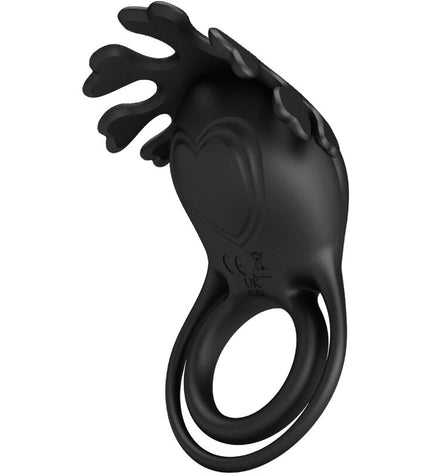 PRETTY LOVE - ANNEAU VIBRATEUR RUBEN 7 VIBRATIONS SILICONE NOIR by PRETTY LOVE MALE