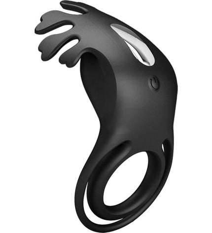 PRETTY LOVE - ANNEAU VIBRATEUR RUBEN 7 VIBRATIONS SILICONE NOIR by PRETTY LOVE MALE
