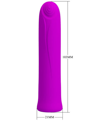 PRETTY LOVE - VIBRATEUR CURTIS MINI SUPER POWER 12 VIBRATIONS EN SILICONE VIOLETTE by PRETTY LOVE FLIRTATION