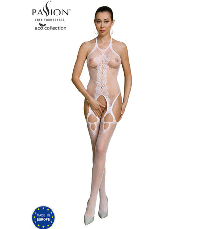PASSION - BODYSTOCKING ECO COLLECTION ECO BS013 ROUGE by PASSION WOMAN BODYSTOCKINGS