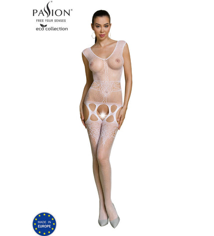 PASSION - BODYSTOCKING ECO COLLECTION ECO BS014 ROUGE by PASSION WOMAN BODYSTOCKINGS