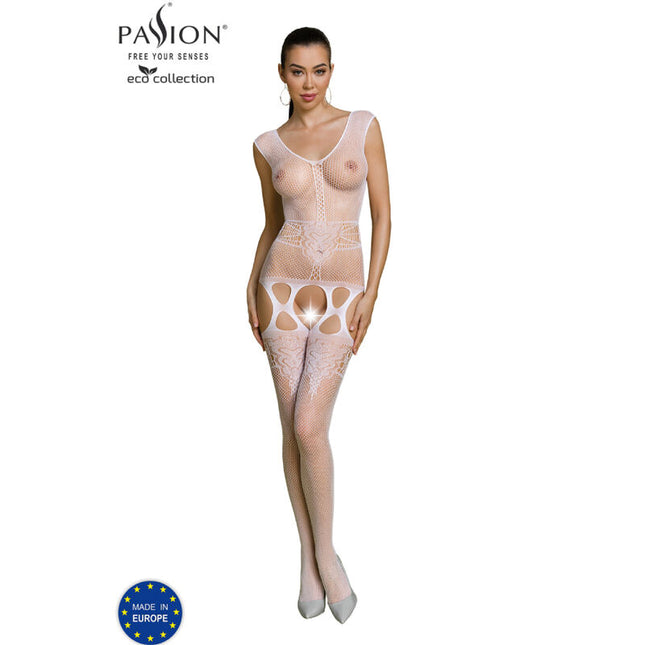PASSION - BODYSTOCKING ECO COLLECTION ECO BS014 ROUGE by PASSION WOMAN BODYSTOCKINGS
